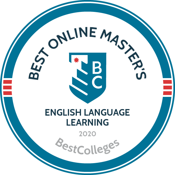 2020 Best Online Masters English Language Learning Badge