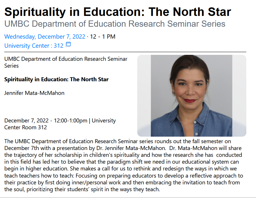 Spirituality in Education: The North Star