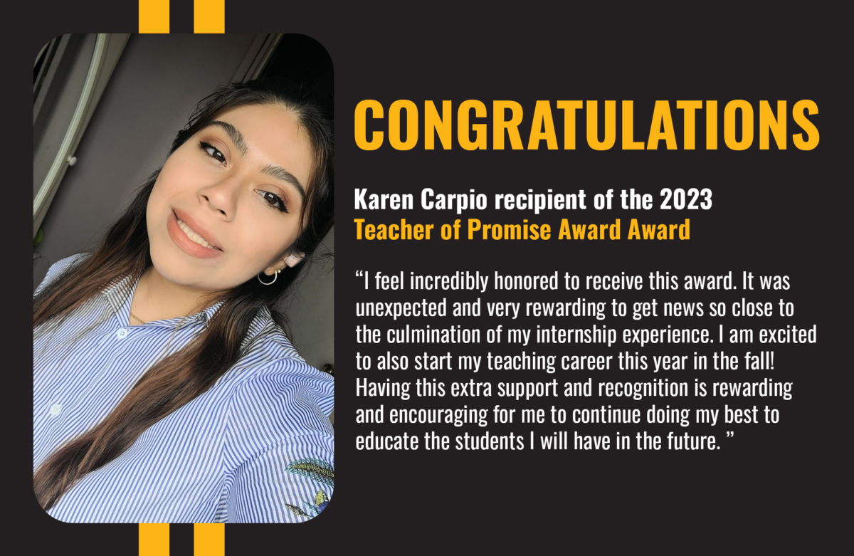Congratulations Karen Carpio